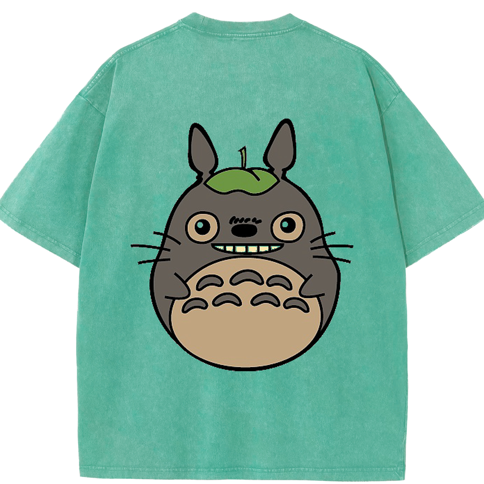 （画像用） となりのトトロ 草壁メイ 草壁サツキ My Neighbor Totoro Satsuki Kusakabe Mei Kusakabe 綿100% ヴィンテージ風 半袖Tシャツ（背面プリント）